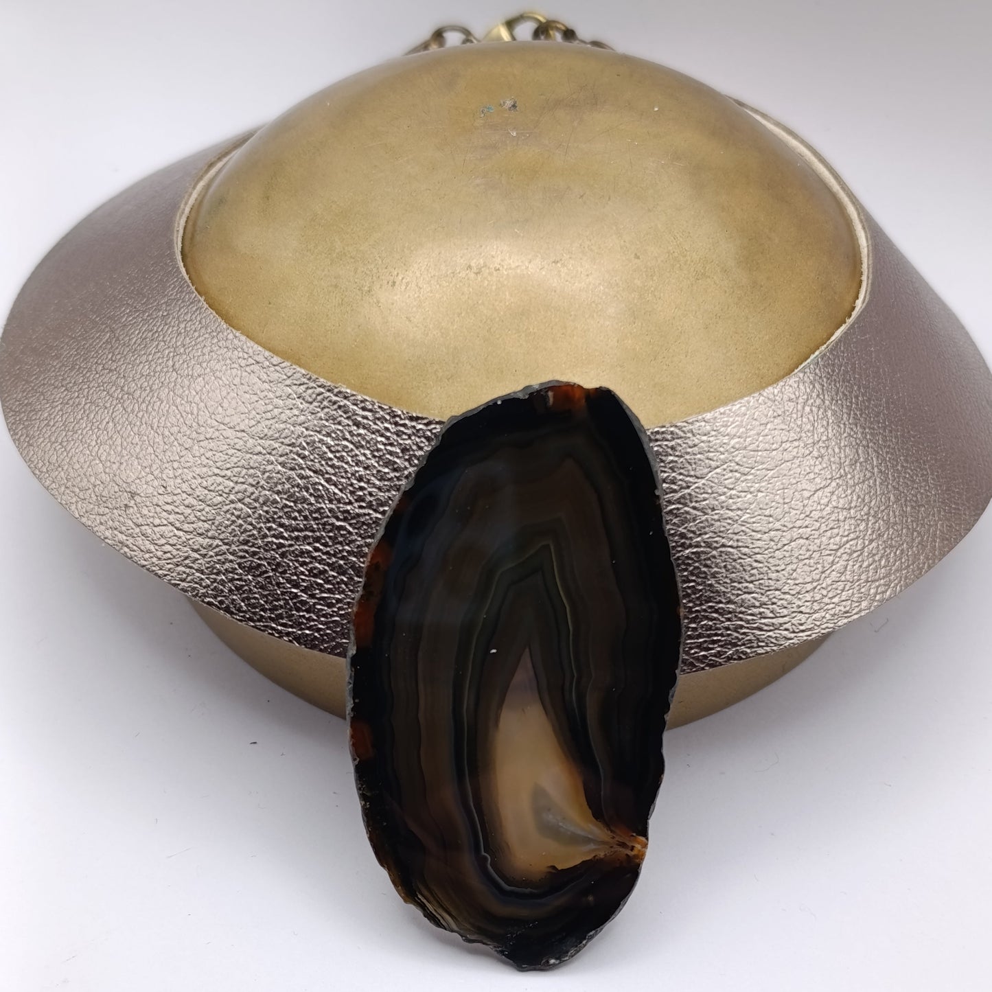 Collar Amenet / Dorado plomo
