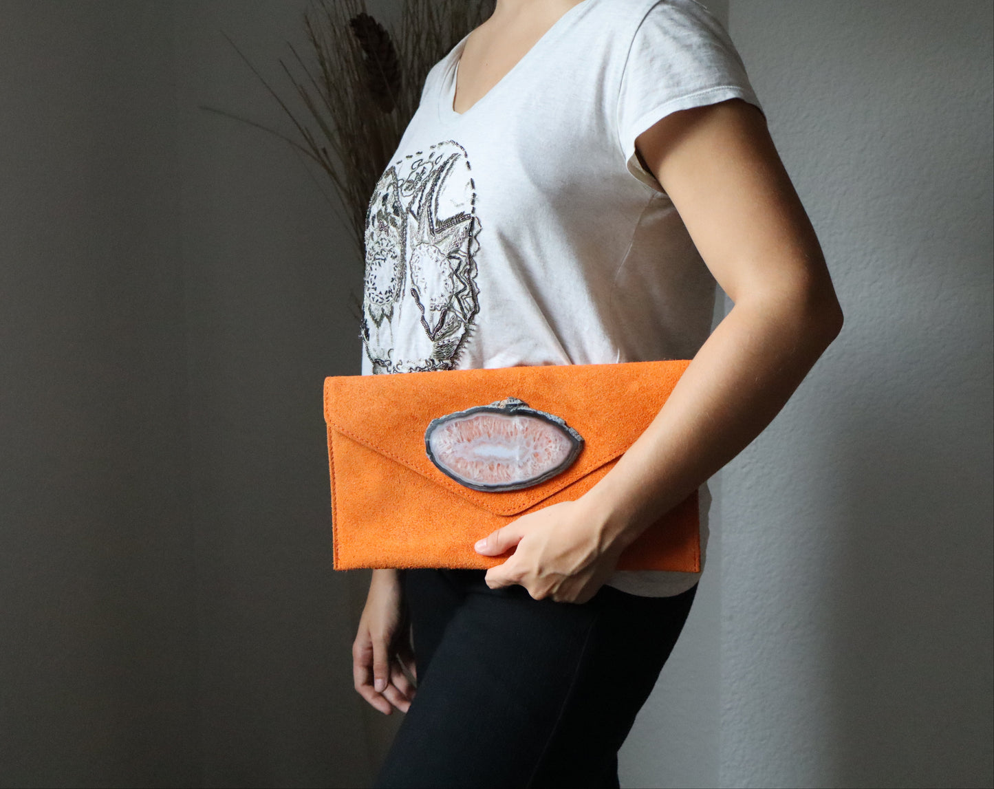 Clutch New York Naranja