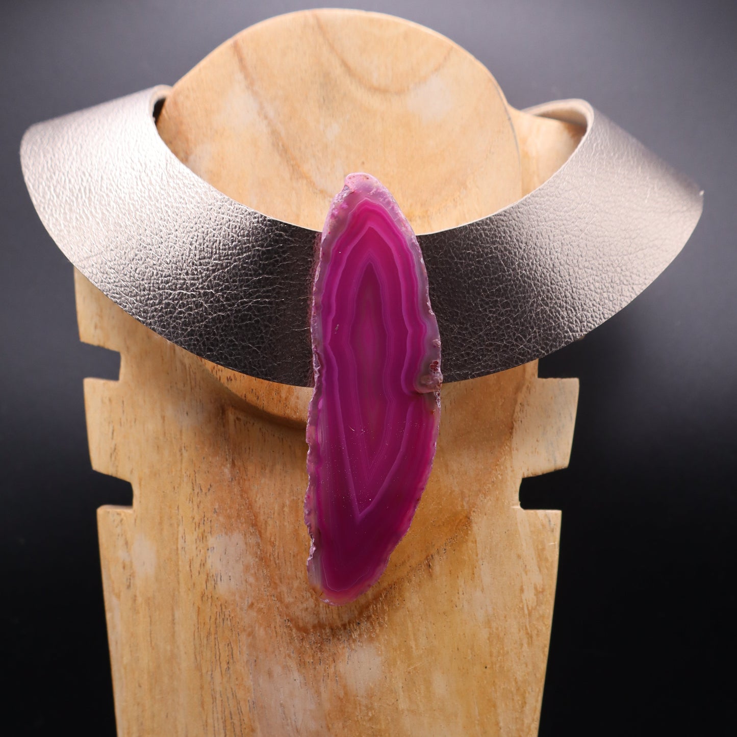 Collar Amenet / Dorado Plomo