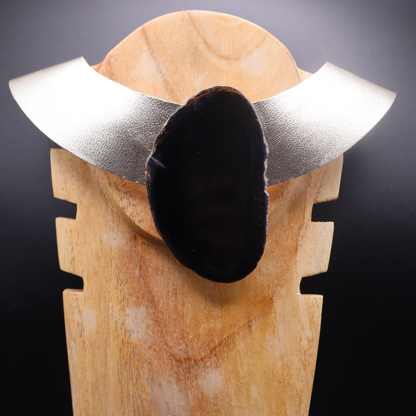 Collar Amenet / Dorado Plomo