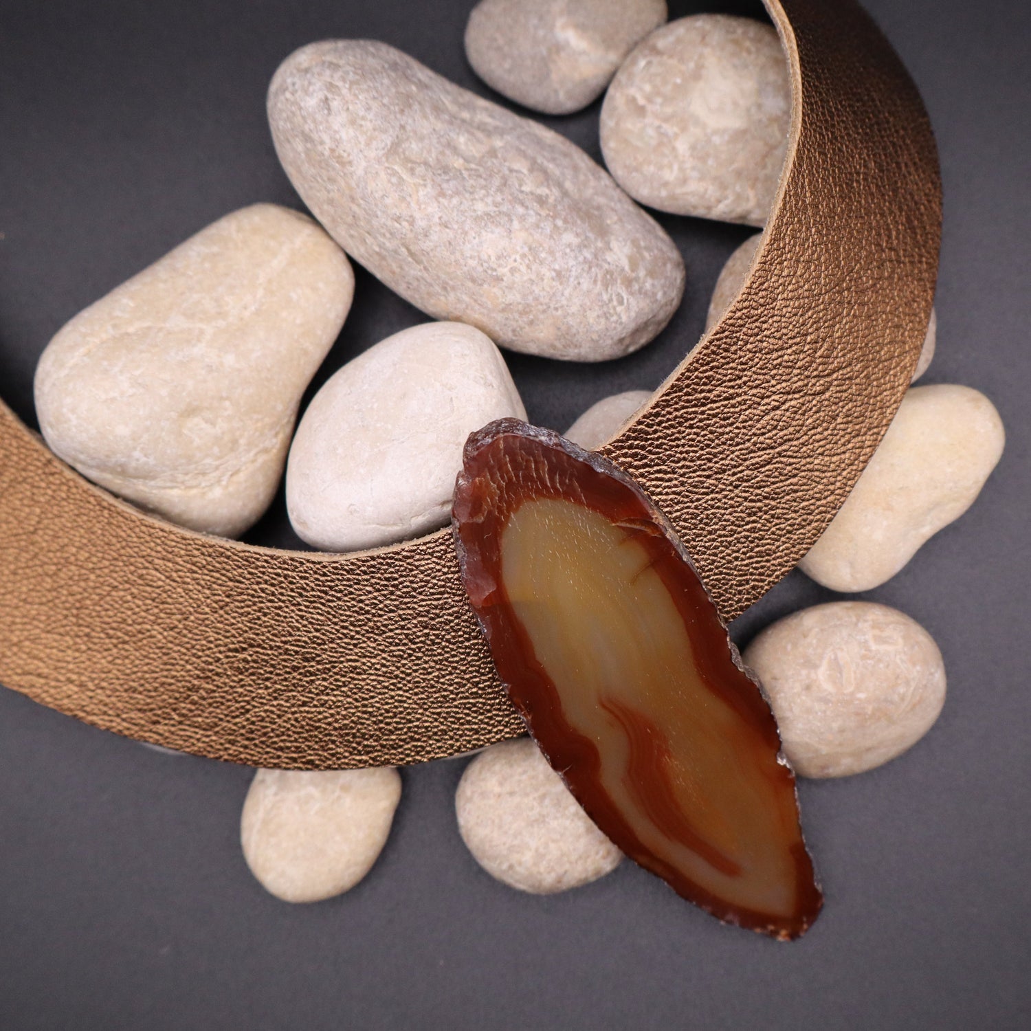 Collares Piel Metalizados