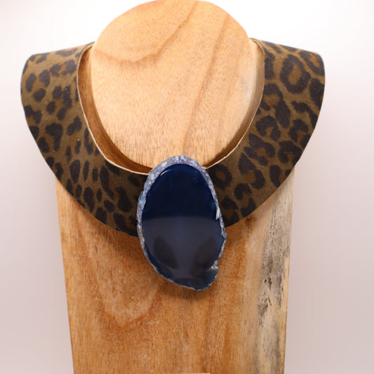 Collar Amenet / Leopardo Oscuro