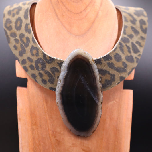 Collar Amenet / Leopardo Claro