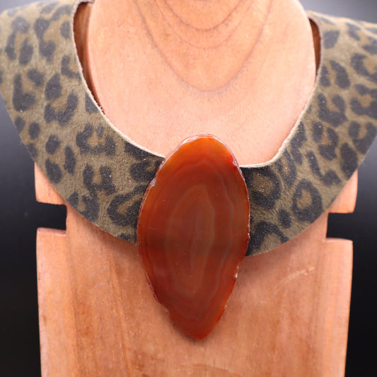 Collar Amenet / Leopardo Oscuro