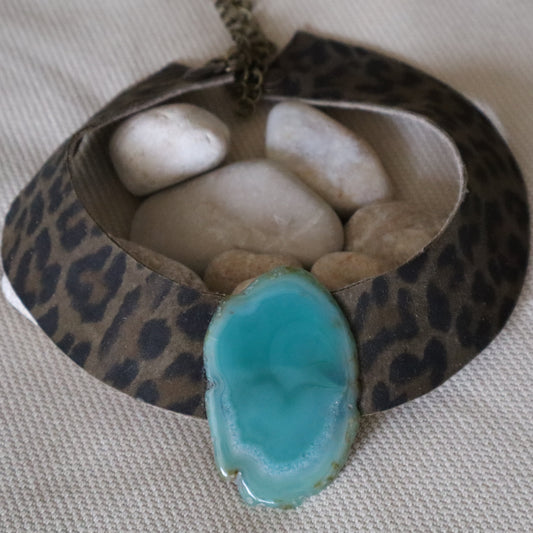 Collar Amenet / Leopardo Oscuro