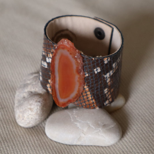 Brazalete Anuk / Serpiente Marrón Oscura