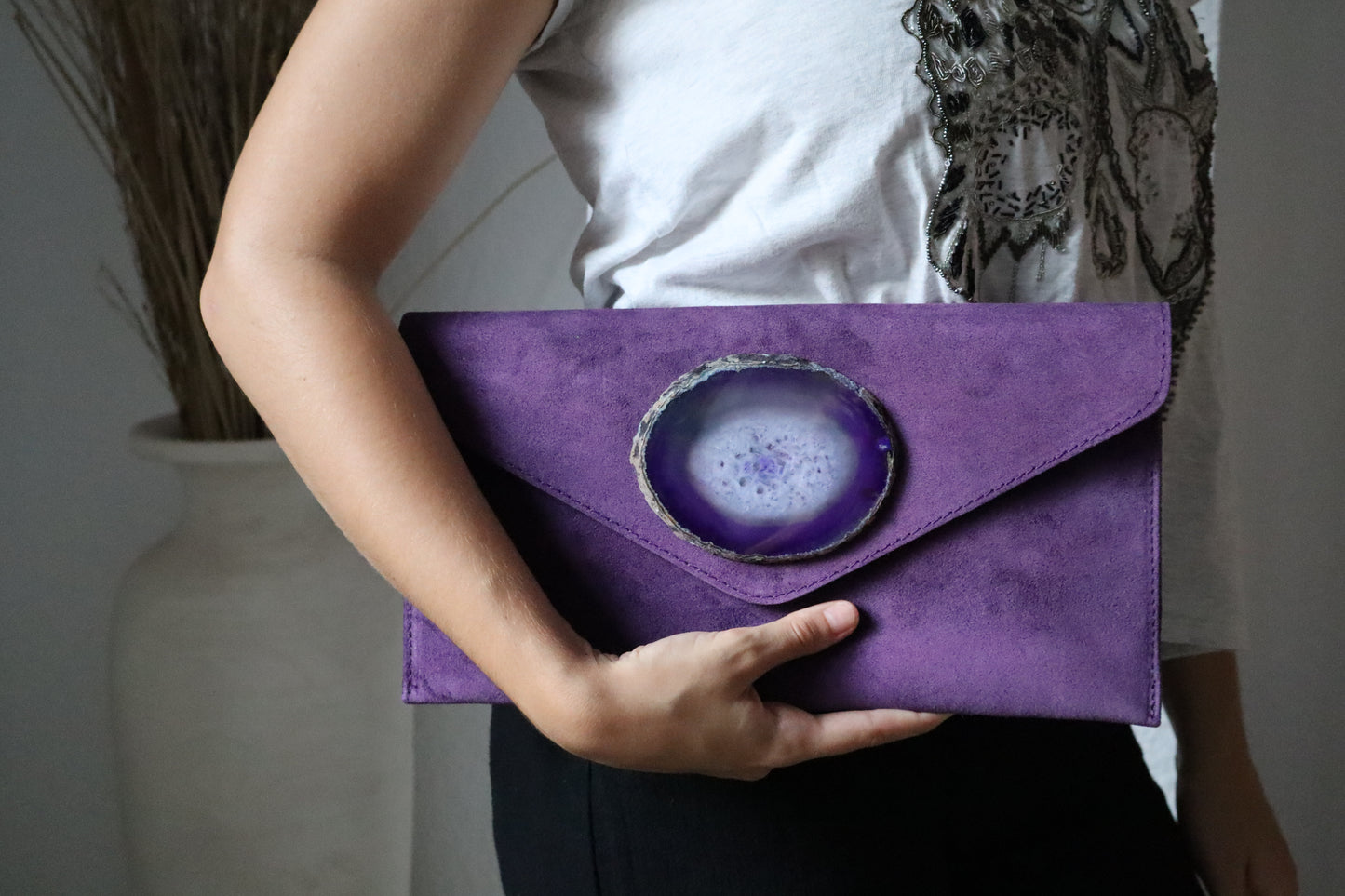 Clutch New York Morado