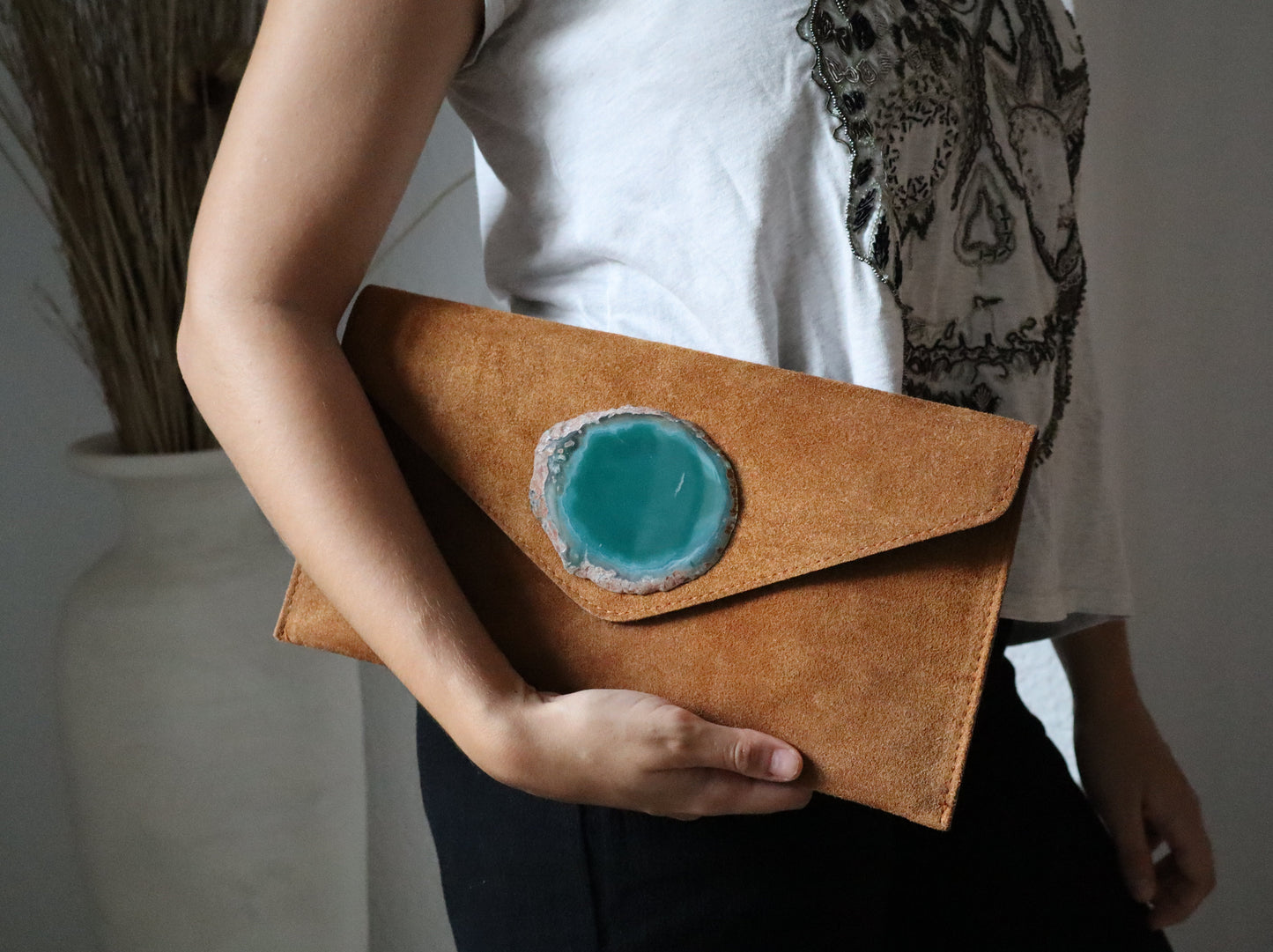 Clutch New York Tostado