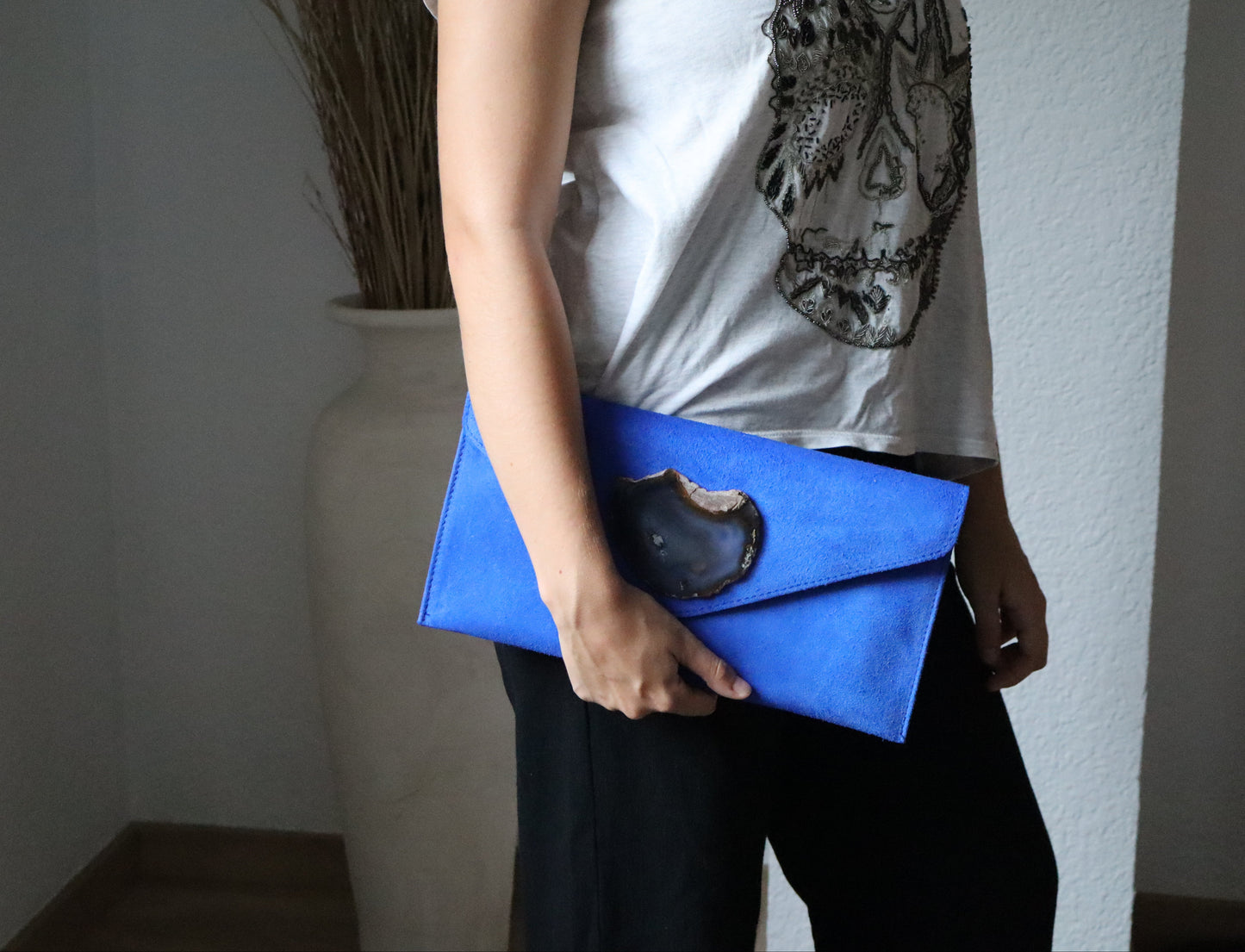 Clutch New York Azul