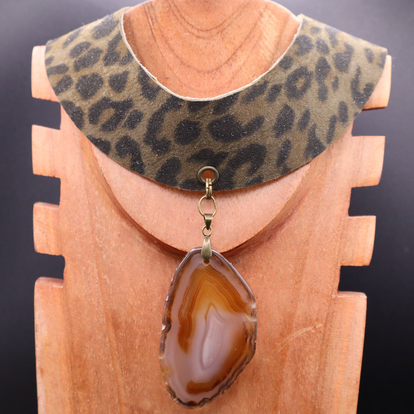 Choker Nilo / Leopardo Oscuro