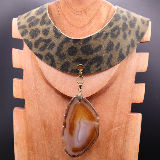 Choker Nilo / Leopardo Oscuro