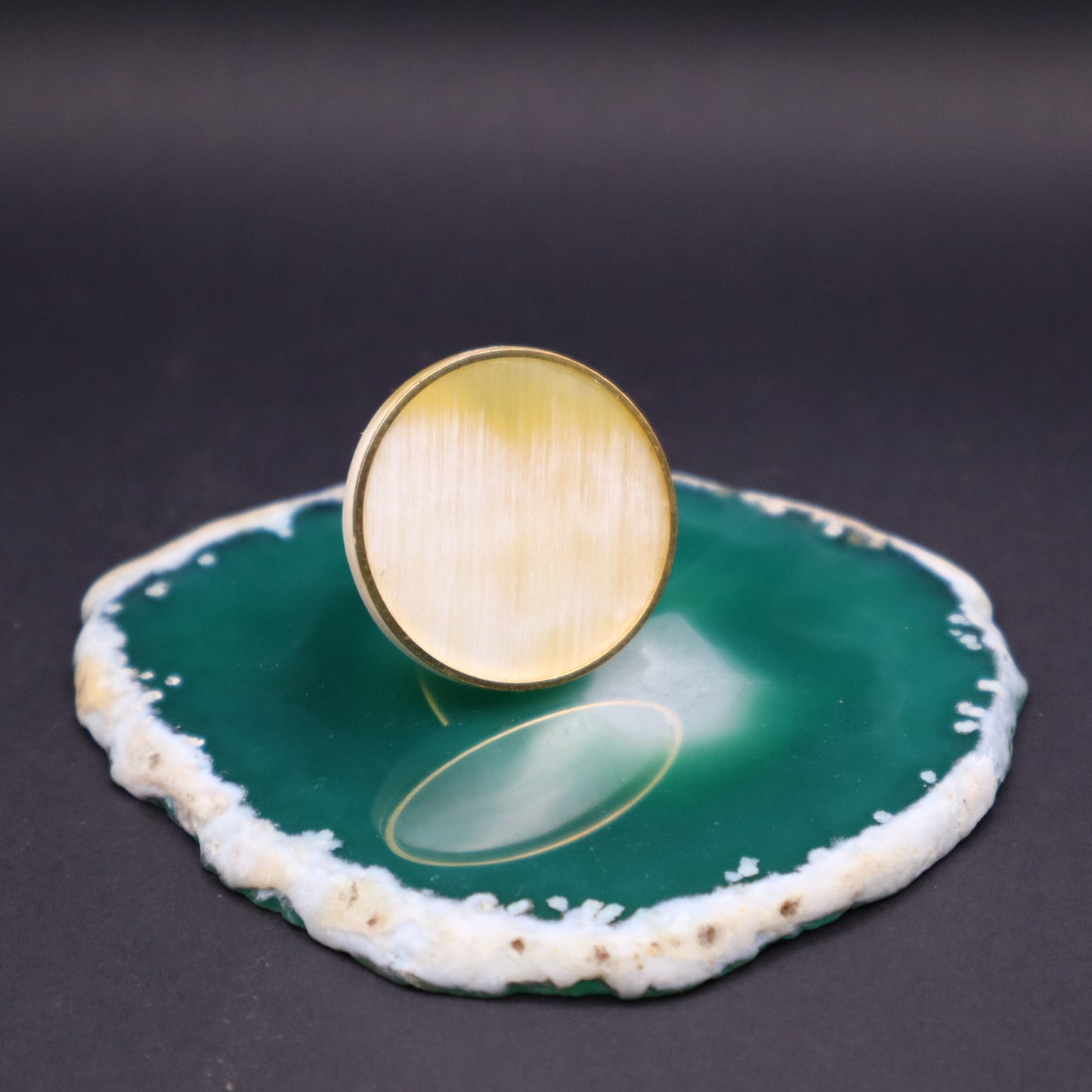 Anillo Asta Aro Fino Dorado