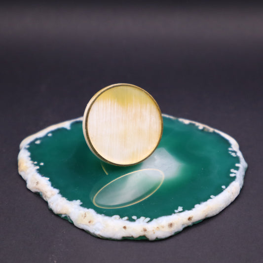Anillo Asta Aro Fino Dorado