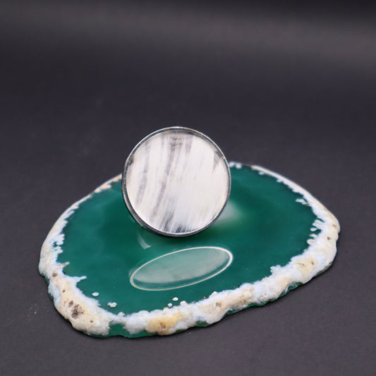 Anillo Asta Aro Fino Plata