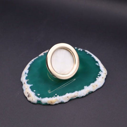 Anillo Asta y Aro Metal G Dorado