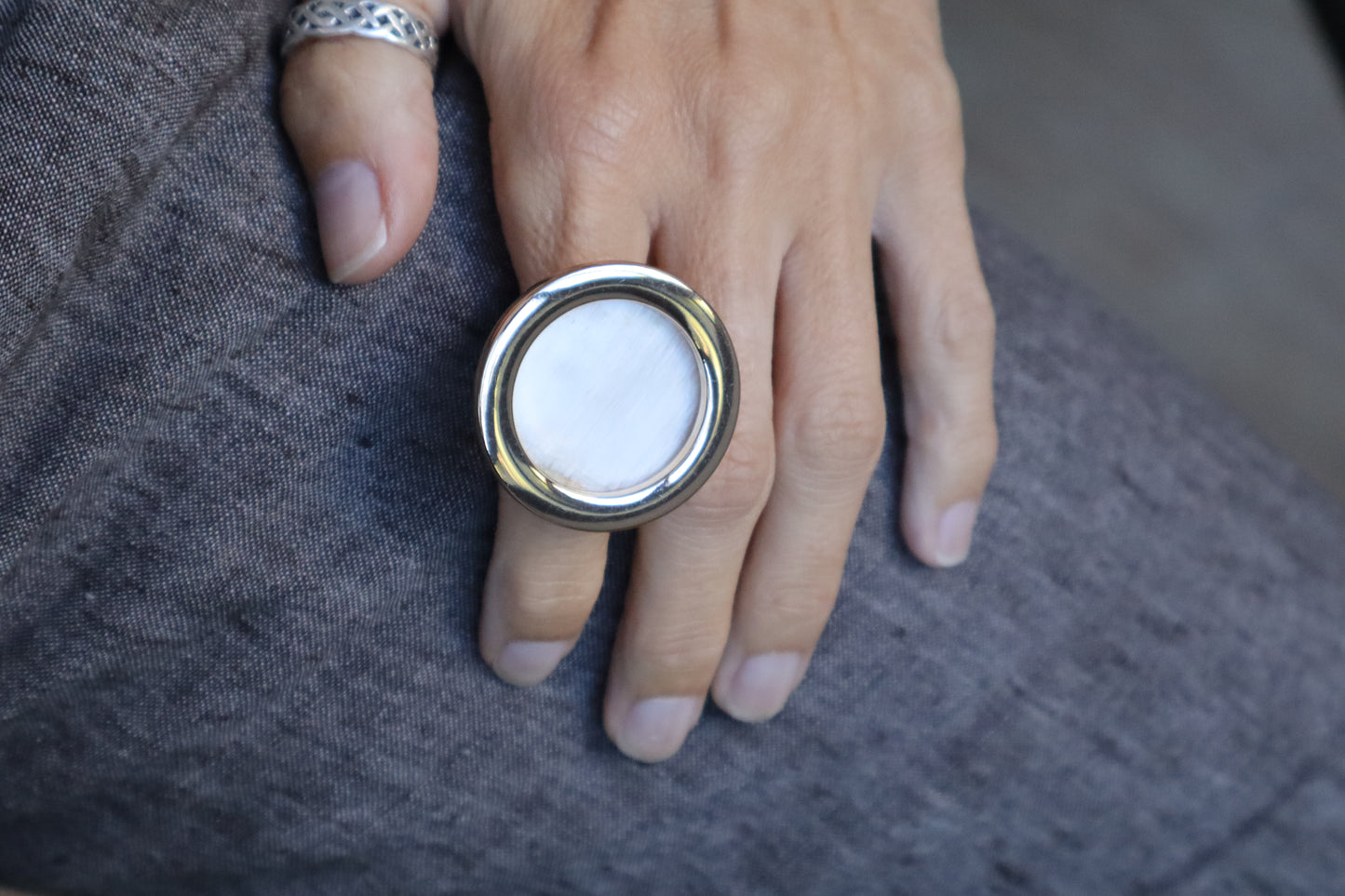 Anillo Asta y Aro Metal G Dorado