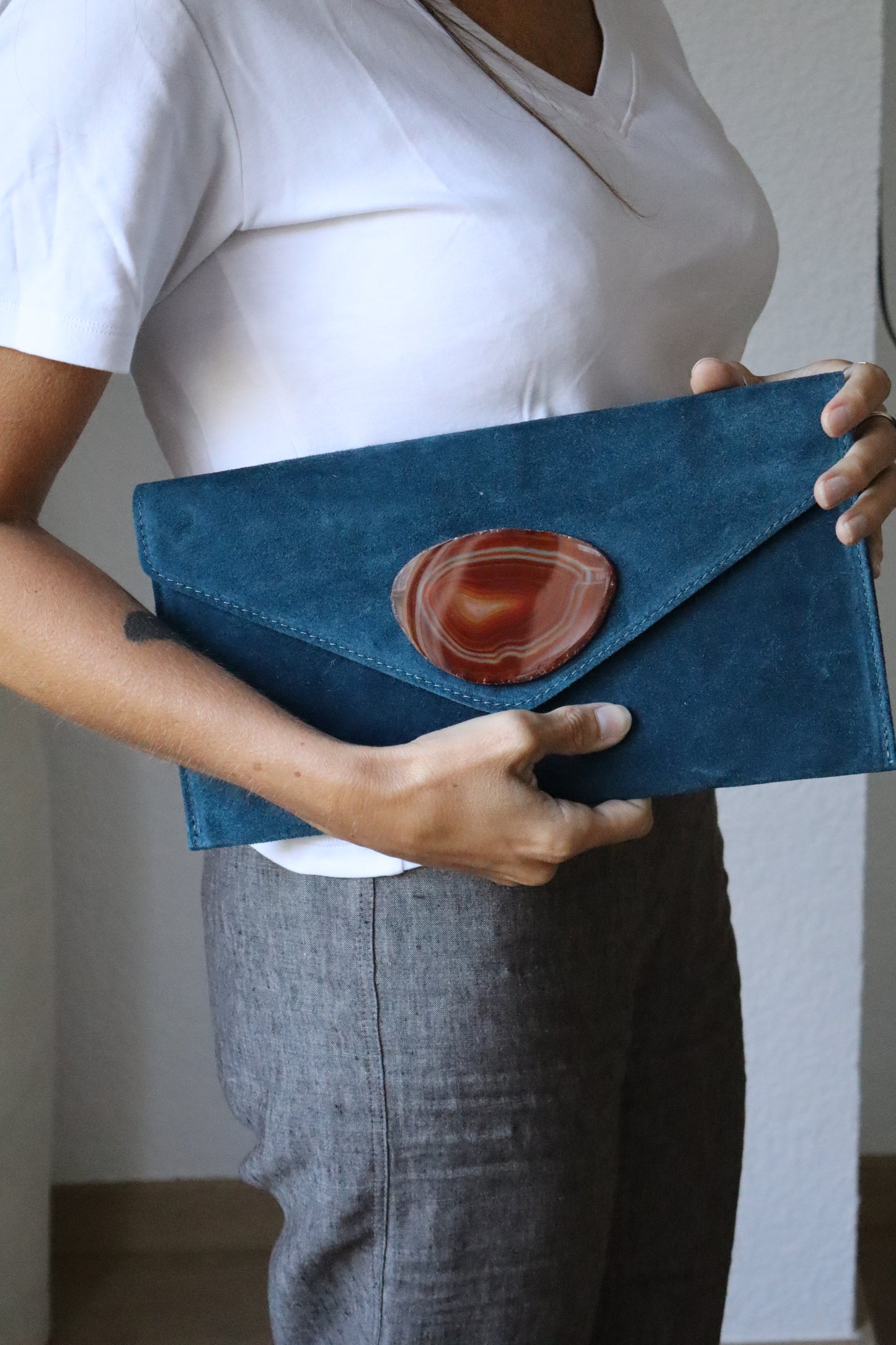 Clutch New York Azul petróleo