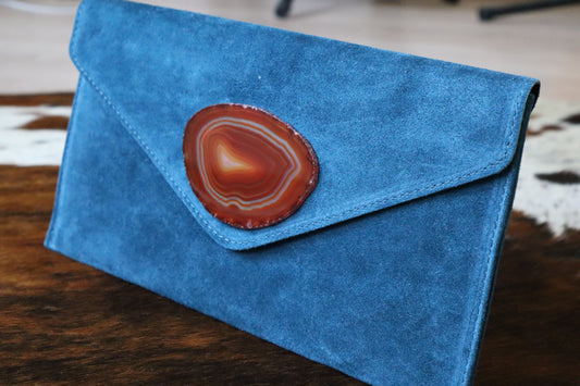 Clutch New York Azul petróleo