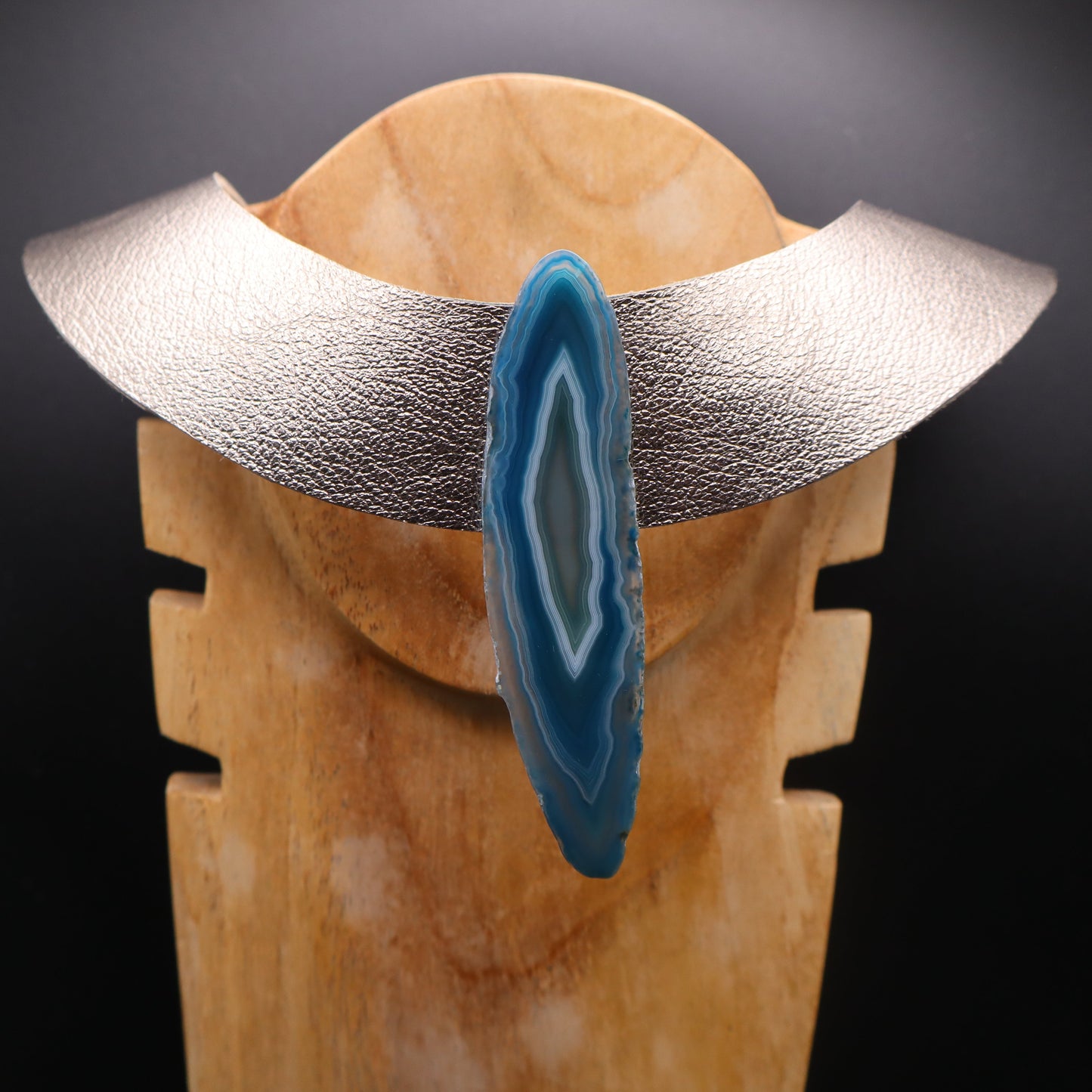 Collar Amenet / Dorado Plomo