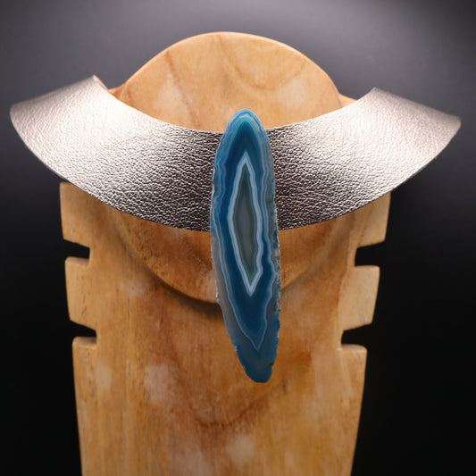 Collar Amenet / Dorado Plomo
