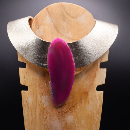 Collar Amenet / Dorado Plomo