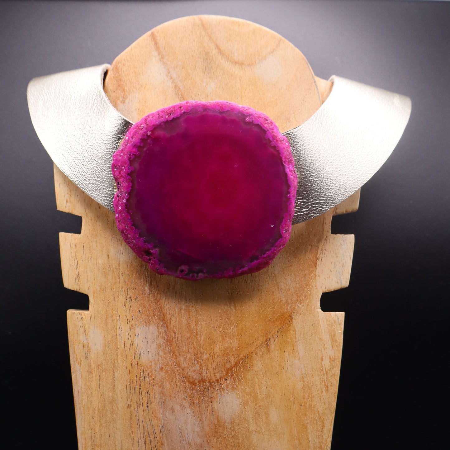 Collar Amenet / Dorado Plomo