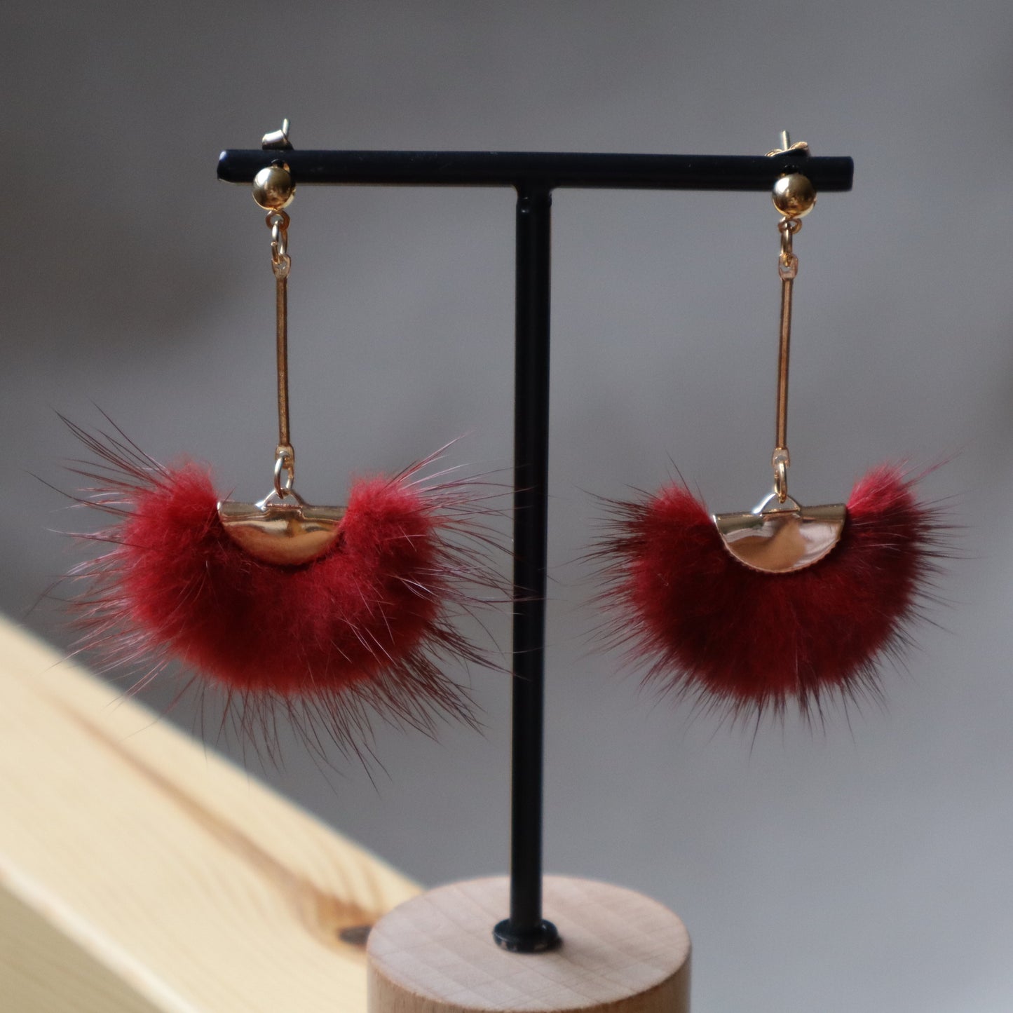 Plumas Burdeos