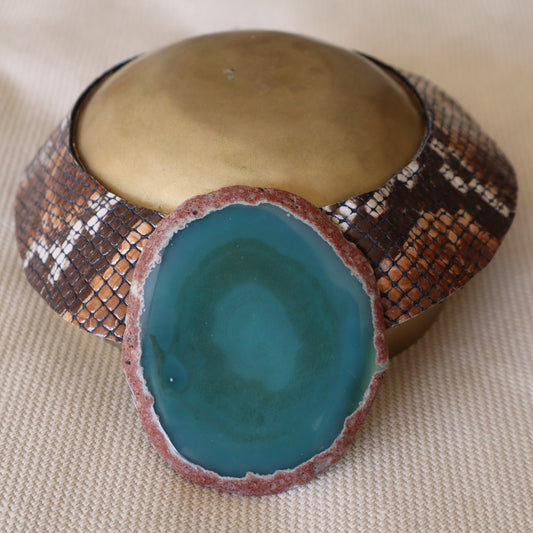 Collar Amenet / Serpiente Marrón