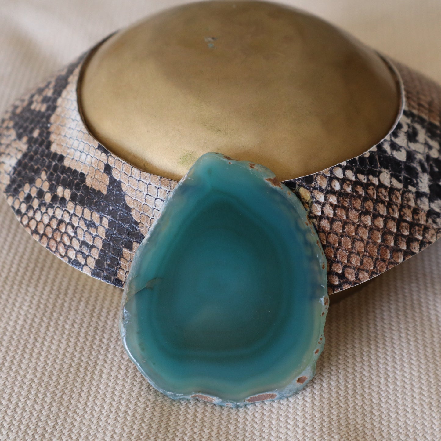 Collar Amenet / Serpiente Marrón y Negra