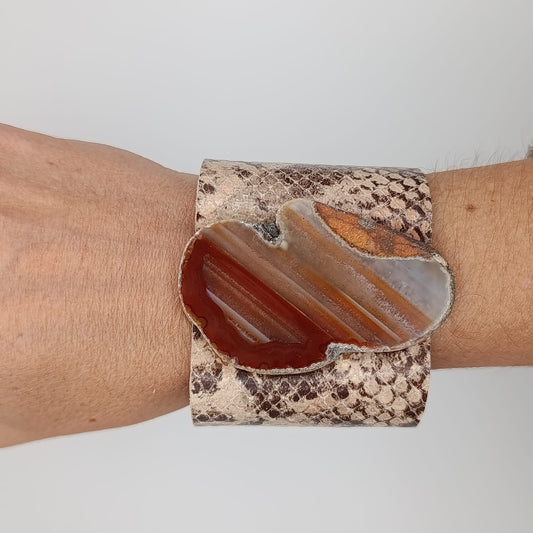 Brazalete Anuk / Serpiente Rosa